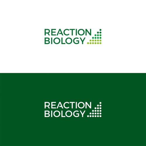 redesign of a logo saying Reaction Biology Design by Marco Diputra