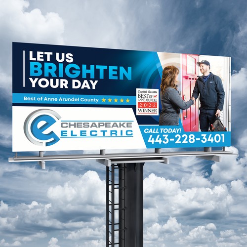 Chesapeake Electric Billboard Design by SoftSkills