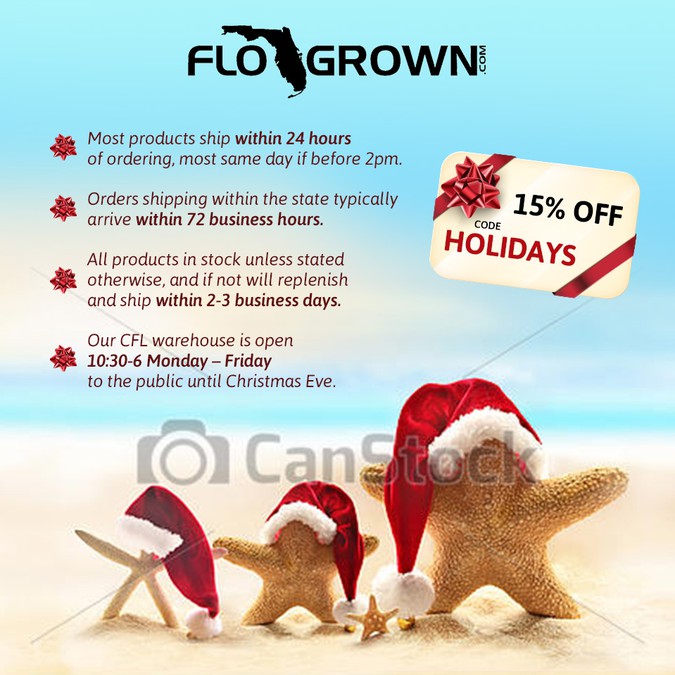 Holiday Graphic Ad Banner For Updated Business Information