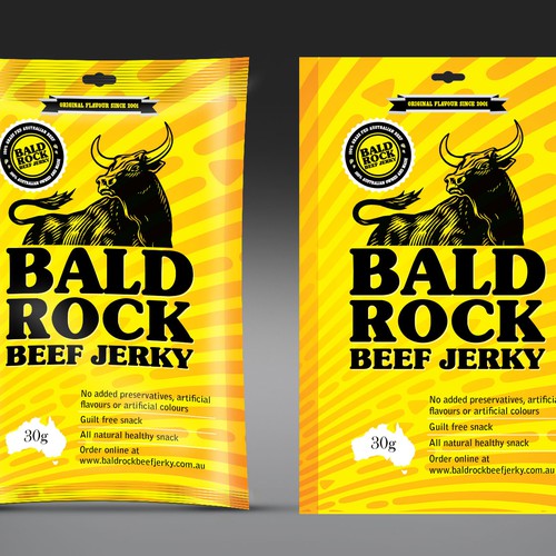 Beef Jerky Packaging/Label Design Design by Rumon79