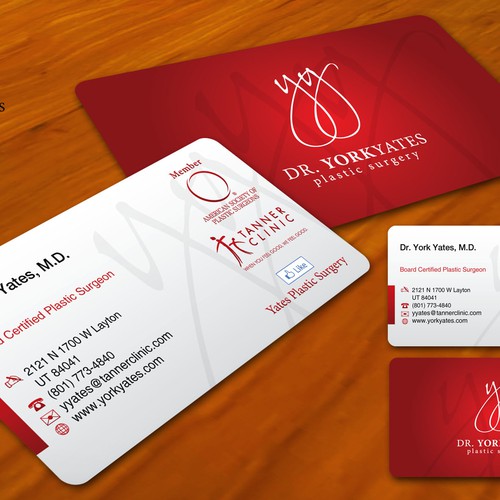 Dr. York Yates Plastic Surgery - business card Design by Gledex