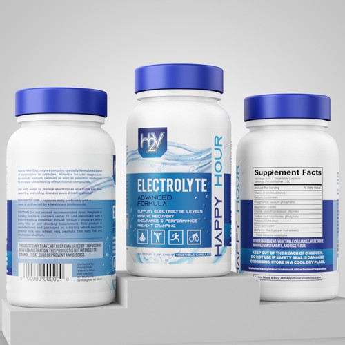 Electrolyte supplement label Design by Pice Wilf