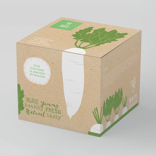 WHITE RADISH-meal prep box Design by TheBeeDee