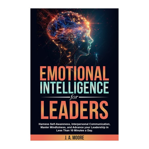 Need an Emotional Intelligence for leaders book cover. Design by anisha umělec