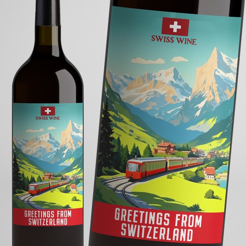 SWISS WINE for tourists Design by Windmill Designer™