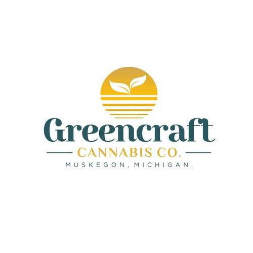 Brand Logo for craft cannabis grow in Michigan. Design by antesofte ✌