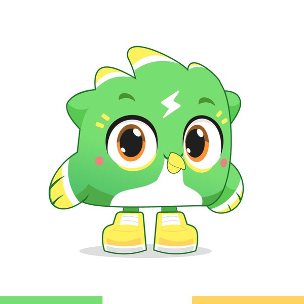 Fun mascot for chess learning app