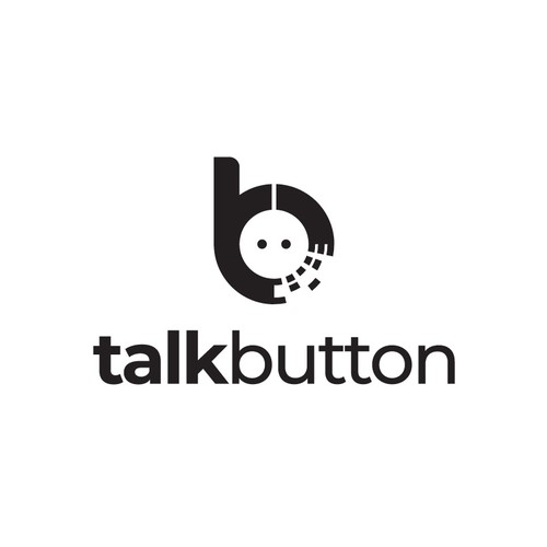 TalkButton - the AI Live Receptionist Has an Identity Crisis :) Diseño de Mr.CreativeLogo