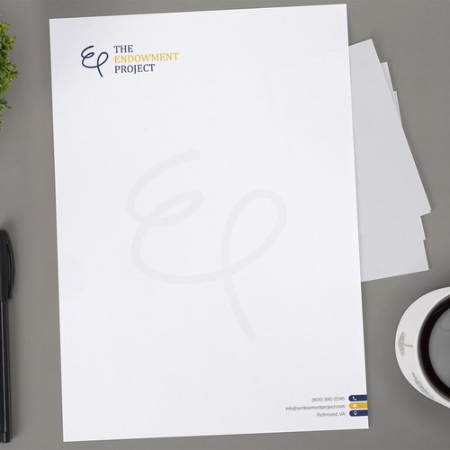 Clean, simple note design, The Endowment Project Design by Xclusive16