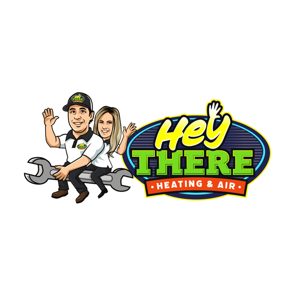Hey There Heating & Air Logo