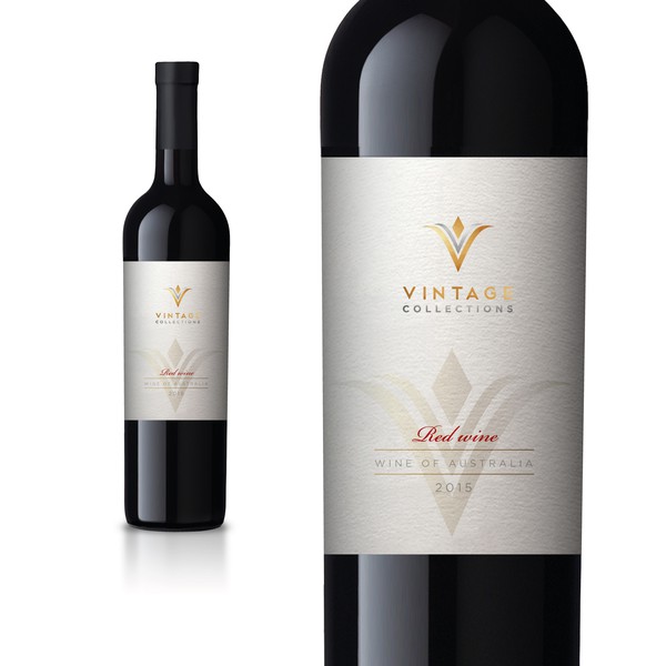 Diseño de CYAN DESIGN titulado "VINTAGE COLLETIONS wine label"