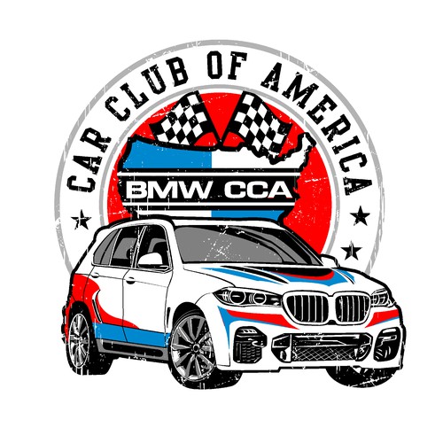 BMW Car Club of America Kid's T-Shirt Design Design by G.T NINE