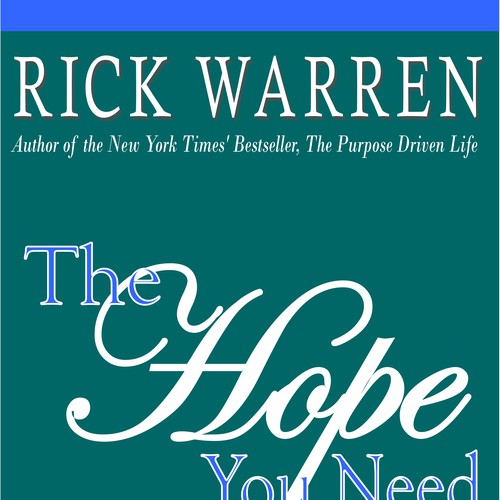 Design Rick Warren's New Book Cover Design réalisé par Goodbye