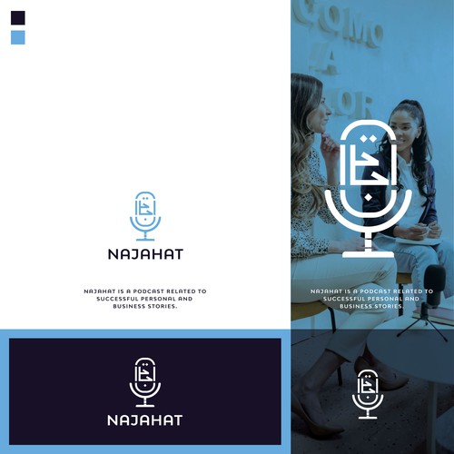 Design A logo for a podcast English and Arabic di creativziner