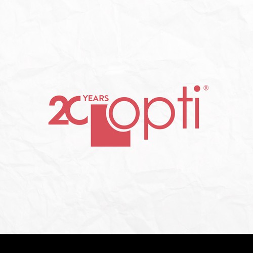 Opti 20th Anniversary Logos Design by Kachus