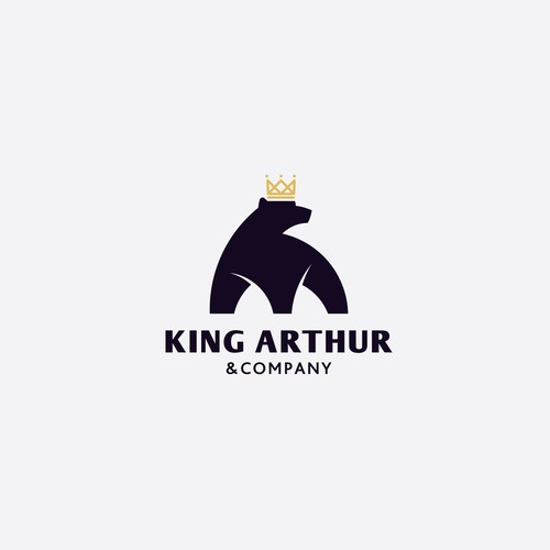Need an iconic bear logo for King Arthur & Company. Design by axan