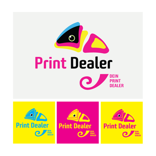 "Create a crazy logo for Print Dealer. Erstelle ein verrücktes Logo für Print Dealer" winning  by Maykon Yamamoto
