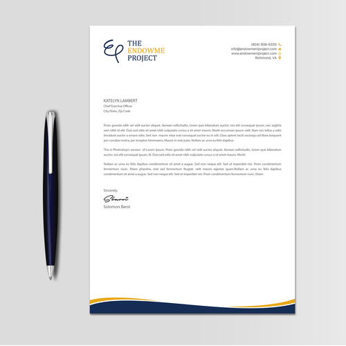 Clean, simple note design, The Endowment Project Design by TanLearn