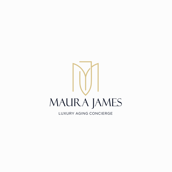 classic, feminine and luxury logo design for Maura-James