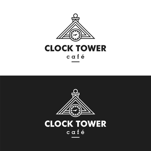 Design best logo for a new cafe & cocktail bar in clock tower. Design by Sasno P