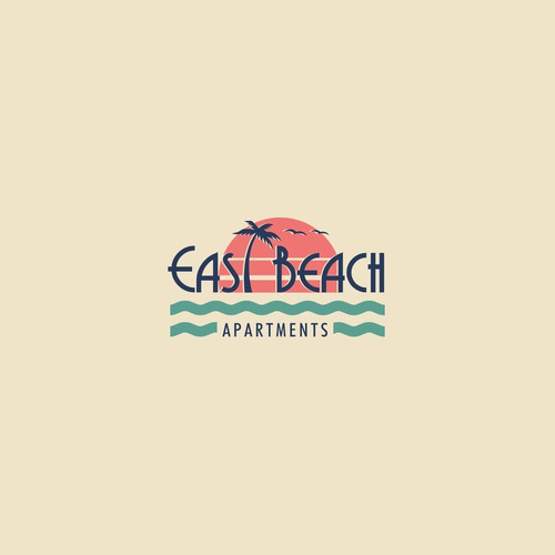 RETRO / Mid-Century - BEACHY APARTMENT LOGO - WE ALWAYS PICK A WINNER! Design by Trafalgar Law