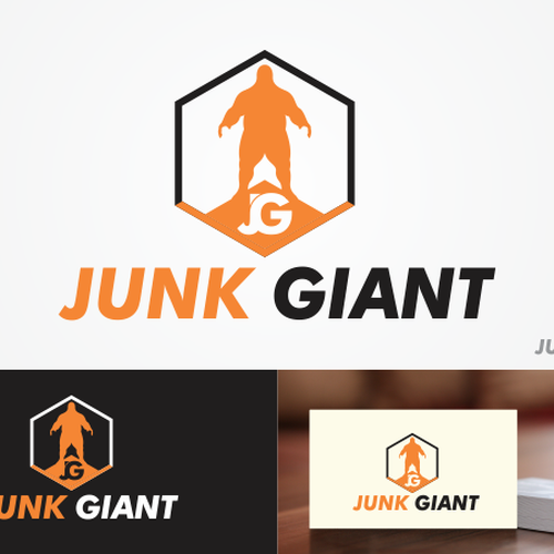 Create a modern, eye-catching logo for junk removal company Junk Giant. Design by Brainstorming_day