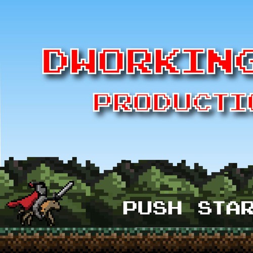 Production Company title logo ('80's style) Illustration or graphics