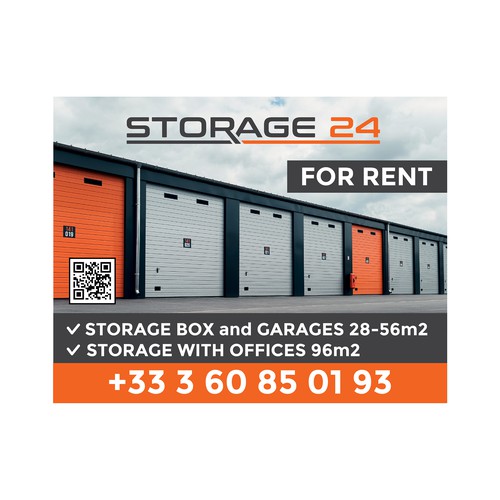 Creative banner design for a storage company Design by dezignedge*