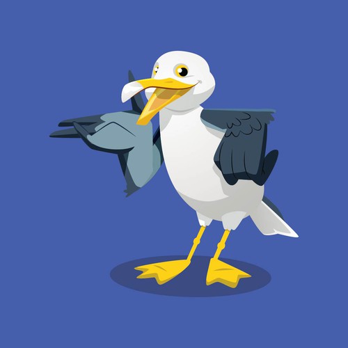 Diseño de We need a Seagull mascot de ben prideland_studio