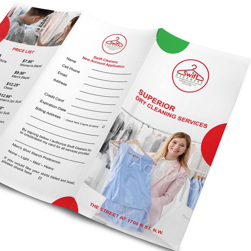 Dry Cleaner Delivery Service Flyer Postcard, flyer or print contest