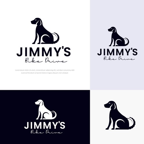 Logo for a bicycle fundraiser and somehow incorporating a black lab Design by Danielle Curtis