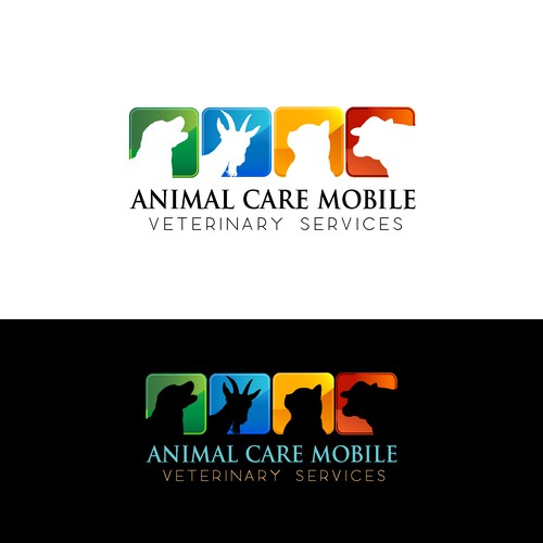 Mobile Veterinary Service Logo (variety of species) Design by pavkegalaksija