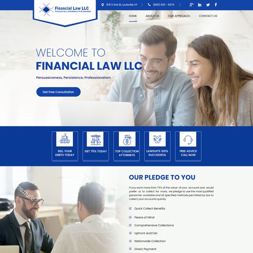 Debt Collection Website Design by Creative GS