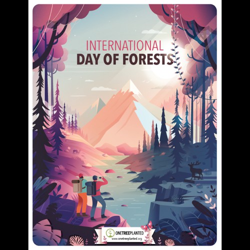 Awesome Poster for International Day of Forests Design por Dakarocean
