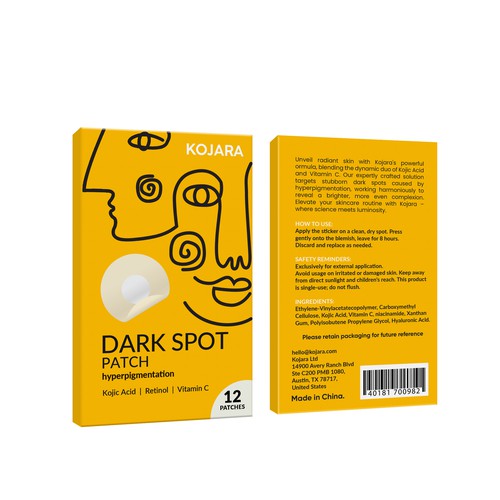 DARK SPOT PATCH PACKAGING Design by Rajith Shantha