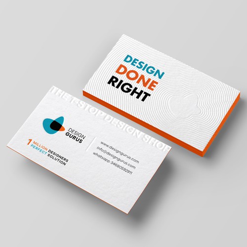 Business Card for DesignGurus.com Design by Birendra Chandra Das