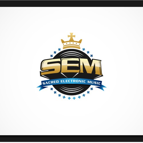 Record Label logo for Sacred Electronic Music (S.E.M.) Diseño de RGB Designs