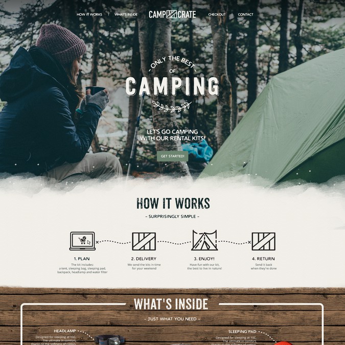 New Outdoor Camping Equipment Company needs a website design Web