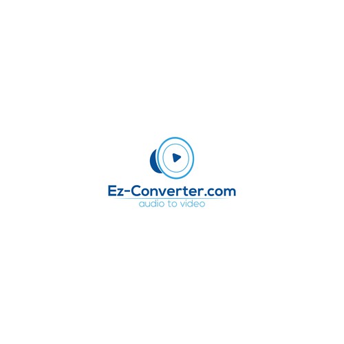 ez-converter logo: audio to video Design by Alam_H