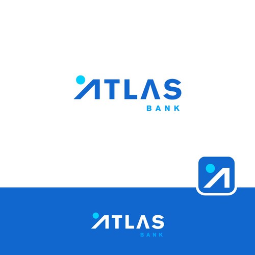 Logo for Atlas Online Bank. Design by eul™