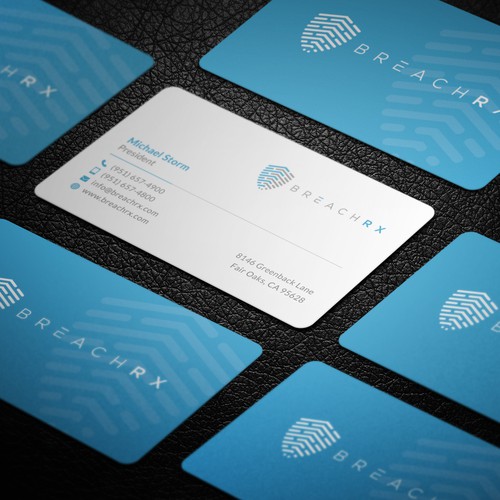 Professional B2B Card for Cyber Security Software Company Diseño de Galaxiya