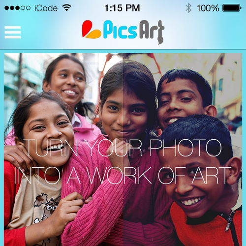 Award winning design for best in class mobile app PicsArt Design by muchanis