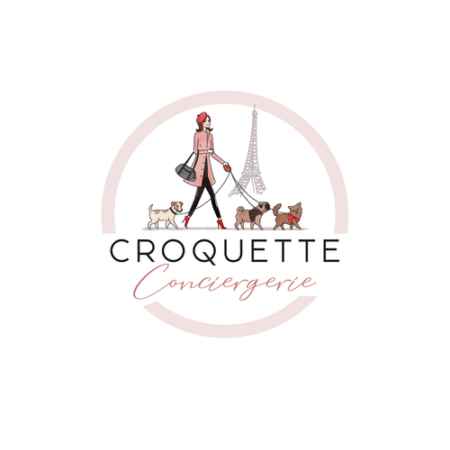 Créer un logo chic et cool pour une conciergerie parisienne de services pour animaux Design by Ameline Studio