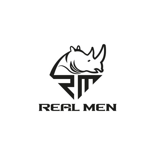 Real Men Apparel Company Logo Diseño de Catztropoda