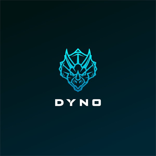 masculine triceratops logo