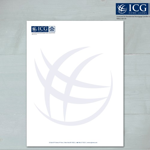 New stationery wanted for ICG Home Loans Réalisé par Tcmenk