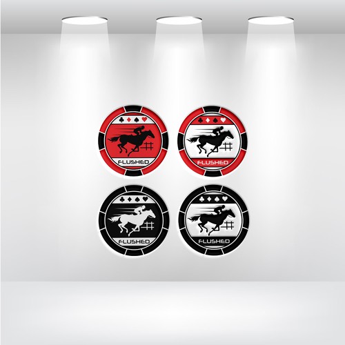 Flushed Icon Logo Design by Unique V Designs