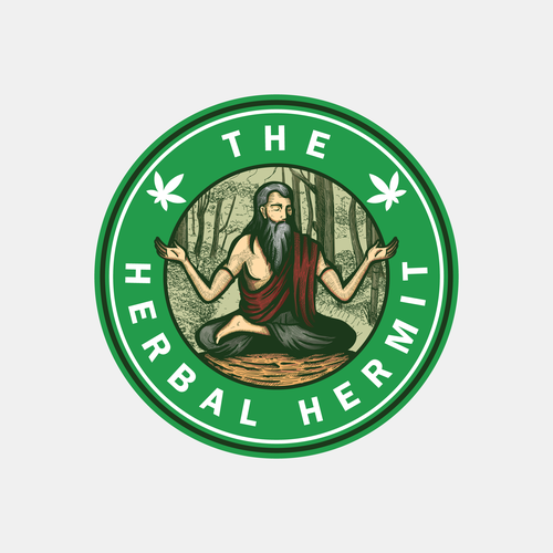 The Herbal Hermit Logo Réalisé par GdLevi