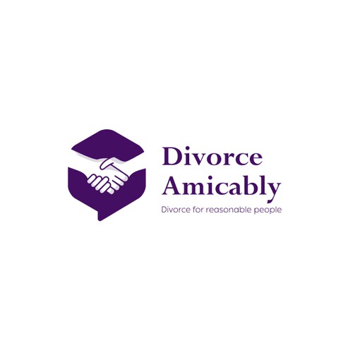 Logo for a new, healthy way for reasonable people to divorce Design by Oui Oui! Design