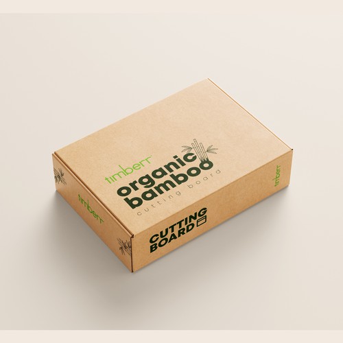 Need an impressive packaging box design for a bamboo cutting board Design réalisé par Mattecho